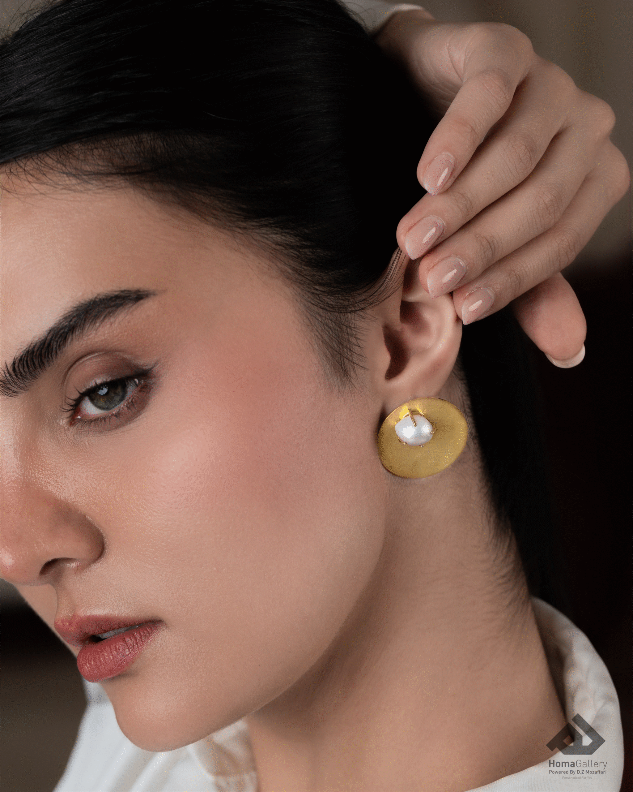 گوشواره تک مروارید گالری طلا و جواهر هما