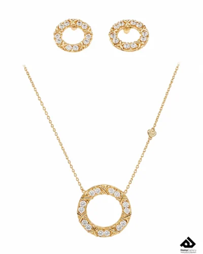 tiffany gold necklace earrings 1